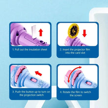 Load image into Gallery viewer, 10 Cards Cartoon Projection Flashlight 80 Patterns Creative Children