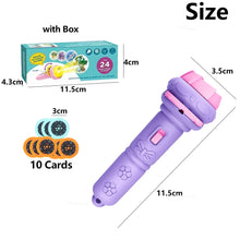 Load image into Gallery viewer, 10 Cards Cartoon Projection Flashlight 80 Patterns Creative Children