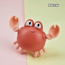 Load image into Gallery viewer, Toy crab with a pink and yellow background