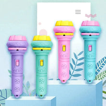 Load image into Gallery viewer, 10 Cards Cartoon Projection Flashlight 80 Patterns Creative Children