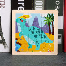 Load image into Gallery viewer, 9pcs Small Size Wooden Puzzle Montessori Toys