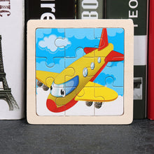 Load image into Gallery viewer, 9pcs Small Size Wooden Puzzle Montessori Toys