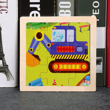 Load image into Gallery viewer, 9pcs Small Size Wooden Puzzle Montessori Toys